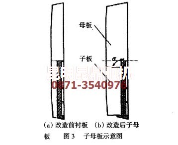 采用子母板設計的碎石機襯板