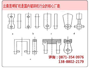 幾種常見(jiàn)的碎石機錘頭設計方案